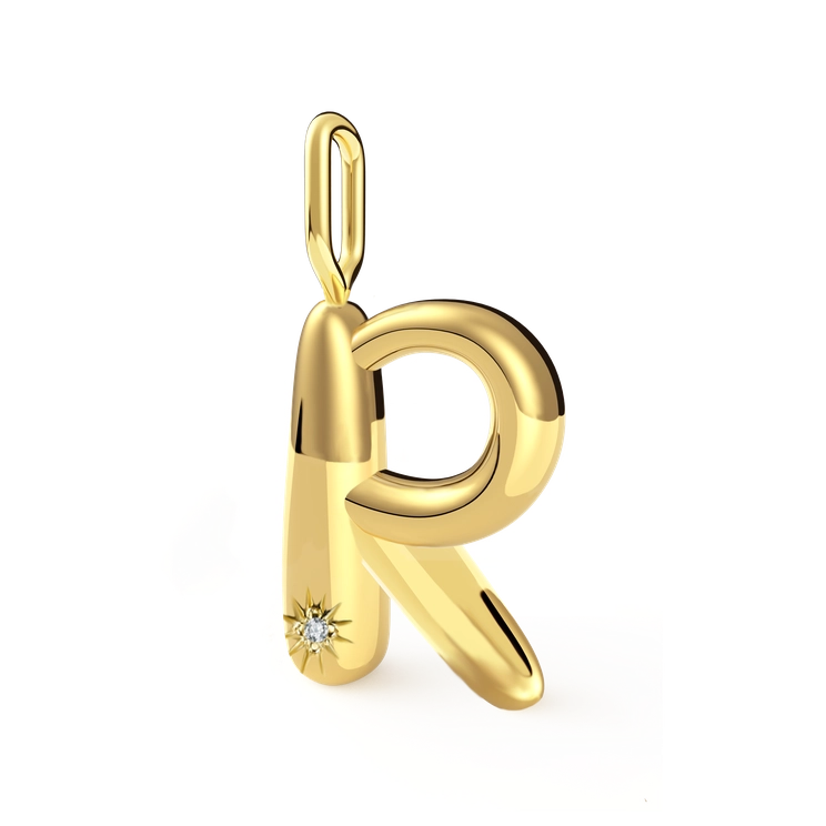 R diamond initial charm